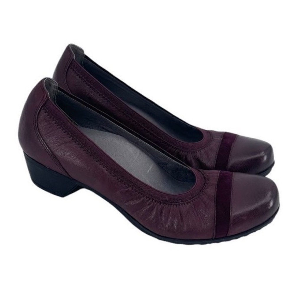 ABEO Mia Pumps Women's Size 9N Narrow Burgundy Leather Comfort Shoes